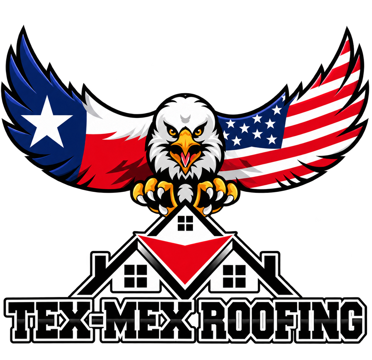 Tex-Mex Roofing LLC eagle logo